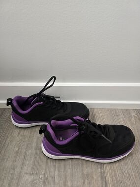 Women’s Black and Purple Athletic Sneakers